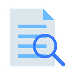 Audit search Vector icon which is suitable for commercial work and easily modify or edit it

