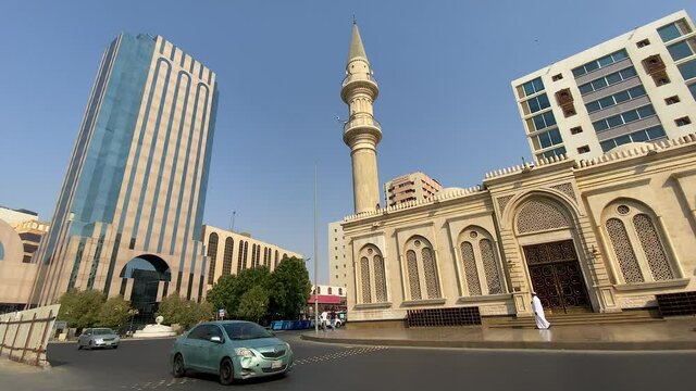 Jeddah Saudi Arabia  November 11 2021 Old city in Jeddah, Saudi Arabia known as Historical Jeddah. Ancient building in UNESCO world heritage historical village Al Balad.Saudi Arabia 