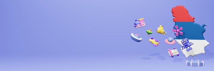 3d rendering of children's games for promotional templates and covers in Serbia