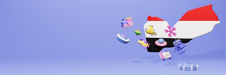 3d rendering of children's games for promotional templates and covers in Yemen



