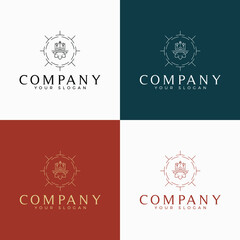 line are minimal multipurpose logo template with symbol 