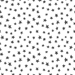 Vector seamless pattern with Christmas, Birthday party stars