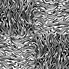 Abstract boho trendy design, doodle paint brush strokes liquid pattern, natural shape.