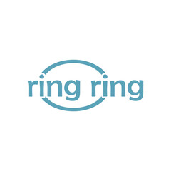 line circle letter abstract logo design