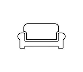 a simple sofa icon