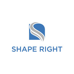 shape spa business logo design