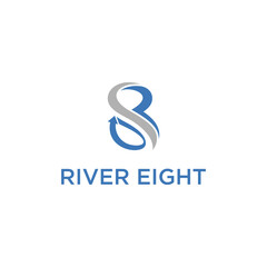eight arrow abstract logo design