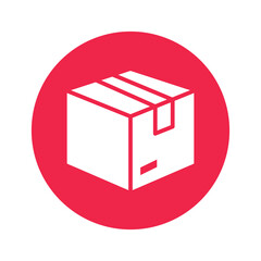 Package box Vector icon which is suitable for commercial work and easily modify or edit it


