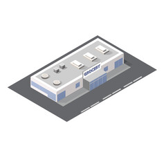 Grocery store - isometric vector