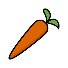 carrot vector line for web, presentation, logo, Icon Symbol.