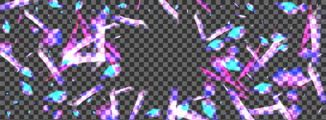 Blur Particle Background Transparent Vector. Spot Holiday Template. Multicolored Isolated Design. Glow Xmas. Twinkle Splash Card.