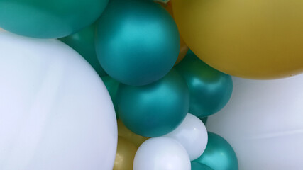 Air balloons. Background from inflated balloons. Photo of balls