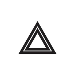 triangle logo vector design simple black