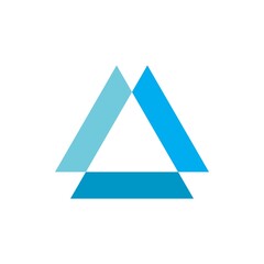 triangle logo vector design simple black