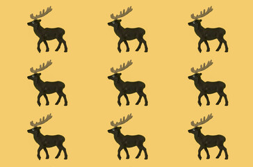 Obraz premium Seamless pattern with christmas decoration on background,