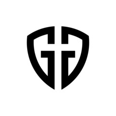 Shield Initials GG for Military Legal Insurance logo design inspiration