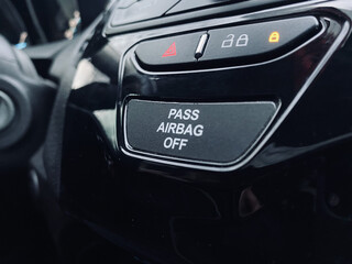 Naklejka premium pass airbag off button