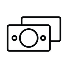 Camera Vector icon which is suitable for commercial work and easily modify or edit it

