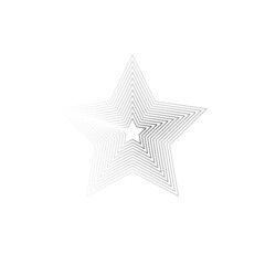 Star logo. Star lined icon, sign, symbol, Flat design, button, web. vector - illustration eps 10.