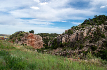 A quiet peaceful mountain scene in Colorado