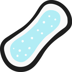 menstrual sanitary napkin icon
