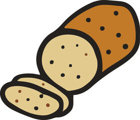 potato hand drawn icon