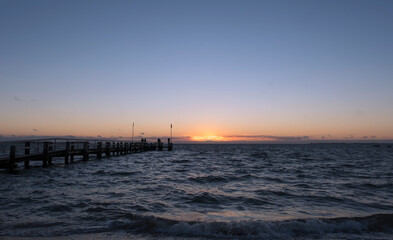 Sonnenuntergang am Strand von Utersum, Föhr