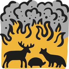 forest fire icon