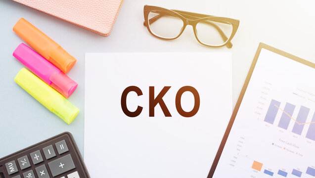 CKO Chief Knowledge Officer acronym, business concept background