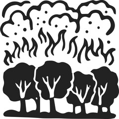 forest fire icon