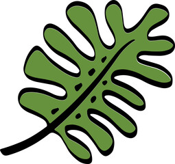 leaf drawing icon