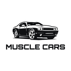 Automotive vector illustration. Vintage car symbol.