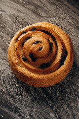 bread on wooden table