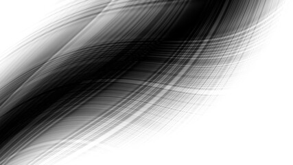 Abstract fractal pattern on white blank background.