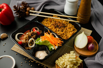 Japanese Bento box rice meal