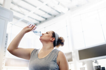 Staying hydrated after working up a sweat