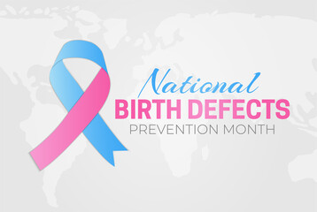 Light National Birth Defects Prevention Month Background Illustration