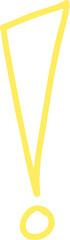 Obraz premium exclamation mark hand draw doodle
