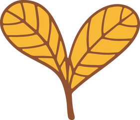 autumn leaf cartoon