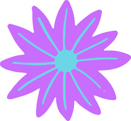 flower draw cartoon cute icon