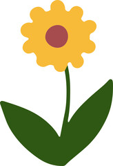 flower draw cartoon cute icon