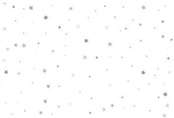 Christmas drawing with silver stars. Silver star Celebration Confetti.