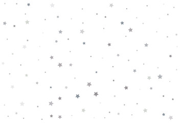 Christmas drawing with silver stars. Silver star Celebration Confetti.