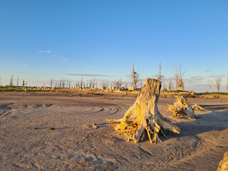 Epecuen village of Buenos Aires, Argentina after the disastrous flood