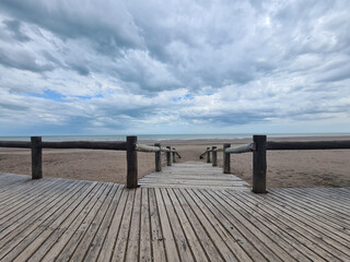 Atlantic Ocean/Argentine Sea from Monte Hermoso Beach, Argentina