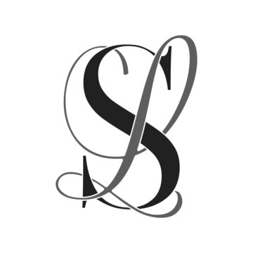 sl, ls, monogram logo. Calligraphic signature icon. Wedding Logo Monogram. modern monogram symbol. Couples logo for wedding