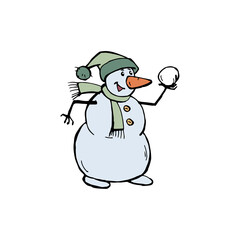 Funny Snowman