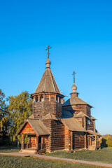 Traditional wooden church in Suzdal