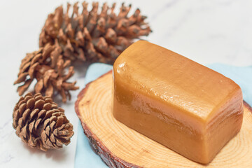 Traditional quince cheese jam. Made in a traditional way.