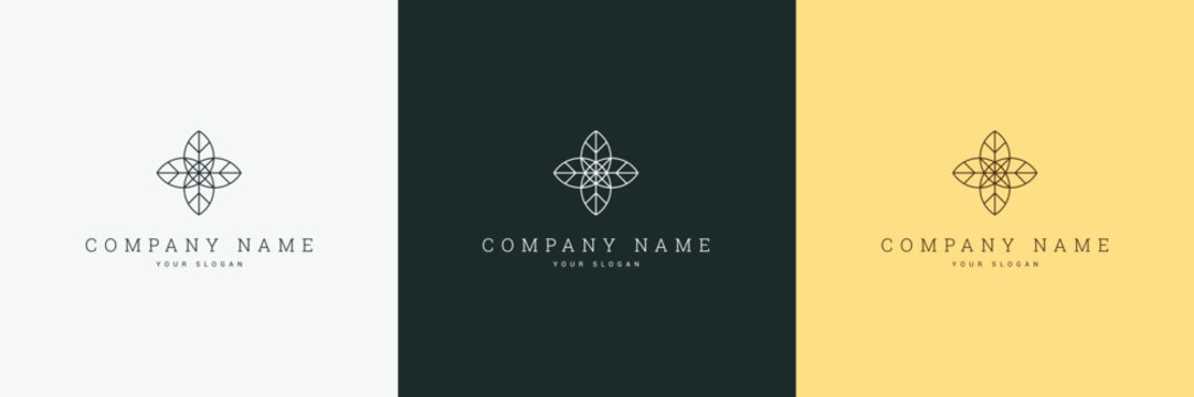 minimal elegant multipurpose vertical logo template and line art symbol and icon